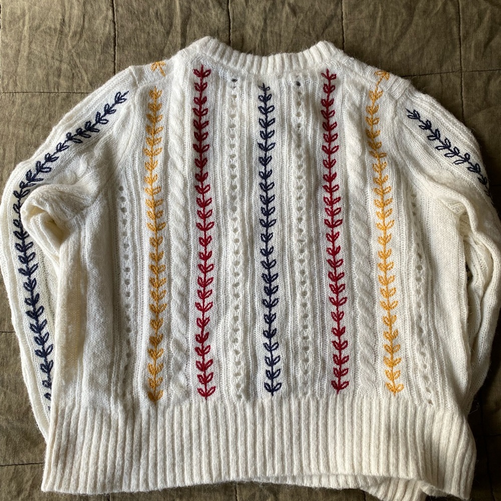 Boden leaf print sweater